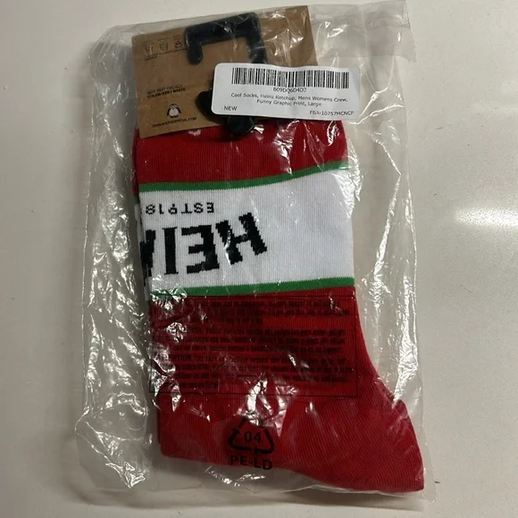 Cool Socks Heinz Ketchup Socks, NWT - Picture 6 of 6